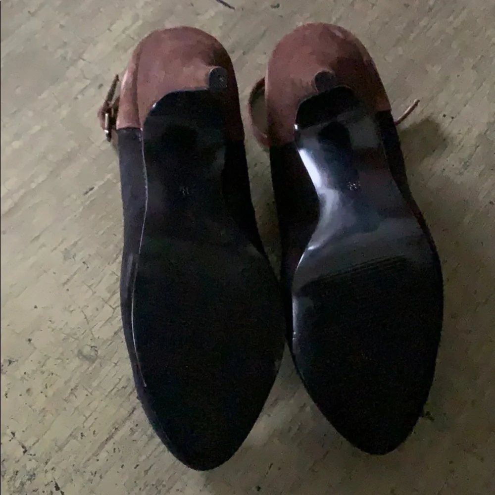 KELLY & katie Cooper Suede Ankle Strap Heels